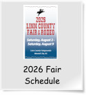 2026 Fair Schedule