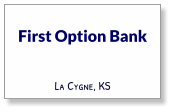 First Option Bank La Cygne, KS