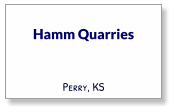 Hamm Quarries Perry, KS