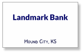 Landmark Bank Mound City, KS